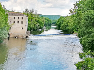 Tarn et Garonne, village de Montricoux, rivière Aveyron