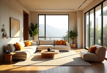 Fototapeta premium modern living room