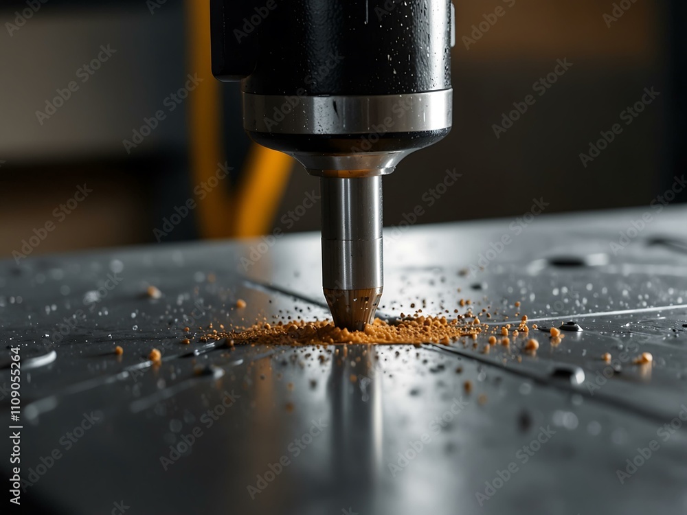 Poster using cnc drill machines for precise production.