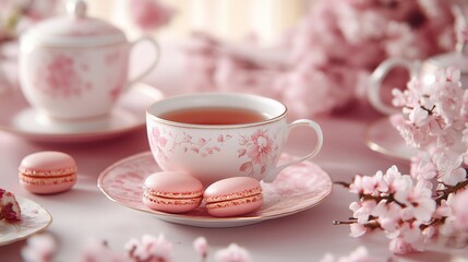 Fototapeta premium Bridgerton tea party theme