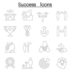 Success icon set