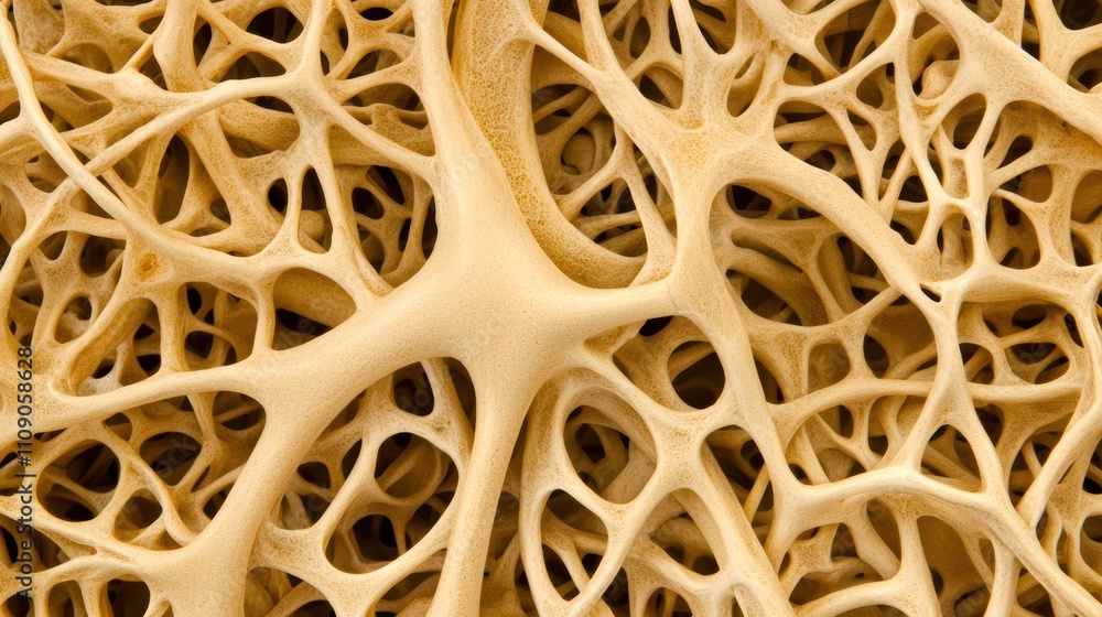 Aufkleber abstract organic structure with intricate cellular network design