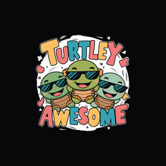 Fototapeta premium Turtley Awesome
