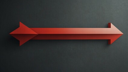 Vector 3D arrow template for tech and design use.