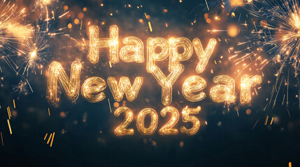 Happy New Year 2025 Fireworks 