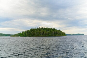 Islands of the Valaam archipelago on Lake Ladoga.                              