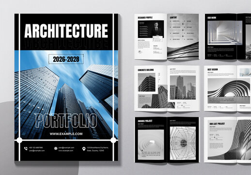 Architecture Portfolio Template Layout
