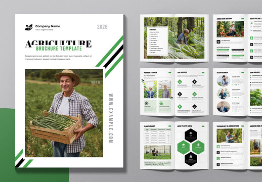 Agriculture Brochure Template Design