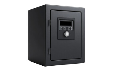 Secure Black Safe with Digital Lock Design