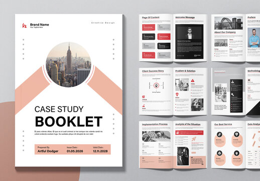 Case Study Booklet Design Layout