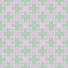 seamless pattern with pink flowers