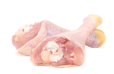 Raw chicken legs isolated