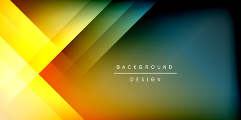 Dynamic shadow lines geometric shapes