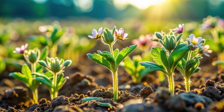 Close-up of Eleusine coracana plants growing in a field , Ragi, madua, Kodo, finger millet, crops, agriculture, plant, cereal