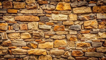 Fototapeta premium Close-up of a rustic stone wall with a rough texture , stone, wall, rustic, texture, close-up, background, rough