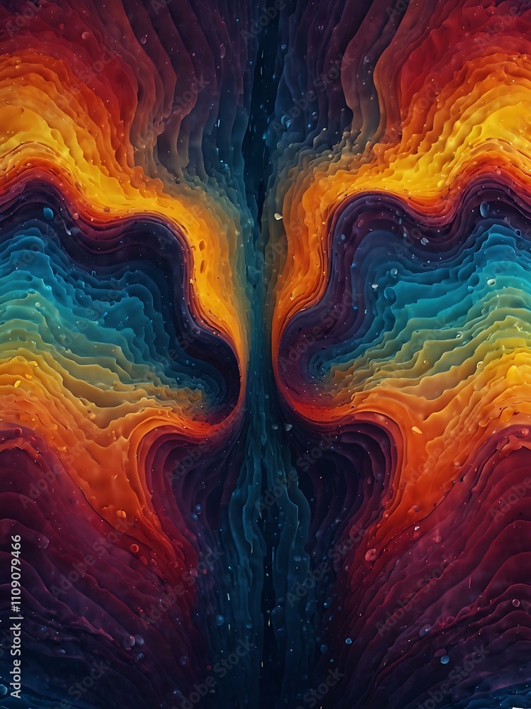Poster vibrant ripple effect background for dynamic visuals.