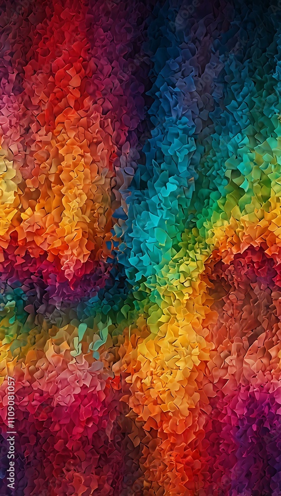 Poster vibrant textured pattern with color gradients.