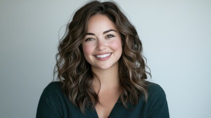 Naklejka premium Smiling Beautiful Woman