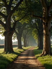 Fototapeta premium View of Savernake Park.