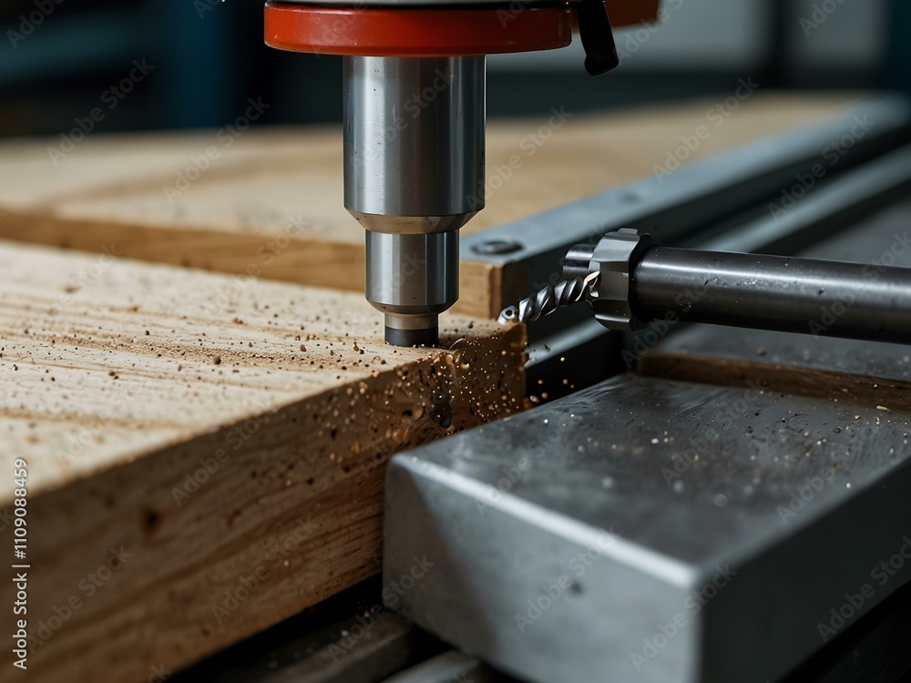 Poster using cnc drill machines for precise production.
