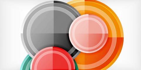 Obraz premium Geometric design abstract background - circles