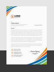 Corporate Modern Clean professional and creative company business letterhead design template. abstract corporate Business A4 letter head design template.