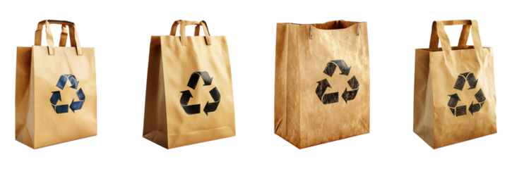 Recyclable Paper Bags with Transparency Effect