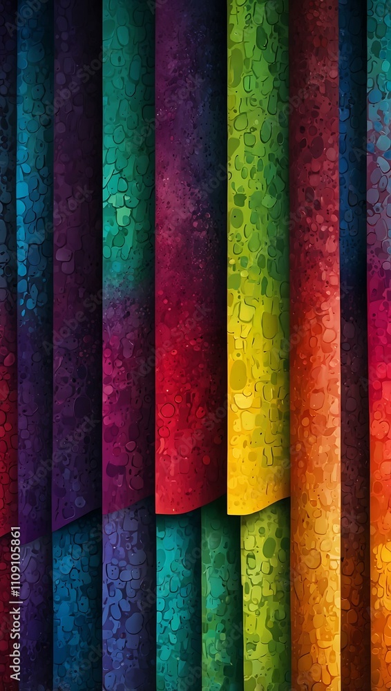 Poster vibrant textured pattern with color gradients.