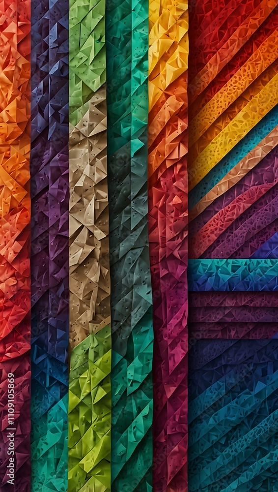 Poster vibrant textured pattern with color gradients.