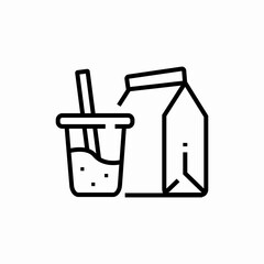 paper bag lunch icon sign vector