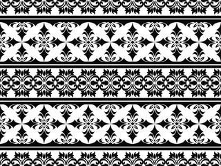 Seamless traditional background design. native pattern Tribal pattern graphics, black and white pattern