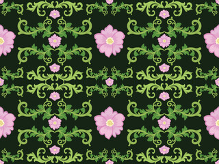 Seamless traditional background design. native pattern Tribal pattern graphics, black and white pattern