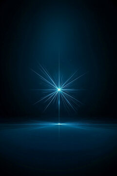 A blue background with a bright light shining on it