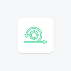 Agile Development duotone line icon , vector, pixel perfect, illustrator file