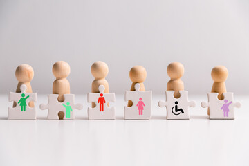 Concept of diversity, inclusion and equality promotes community integration, where every person,...