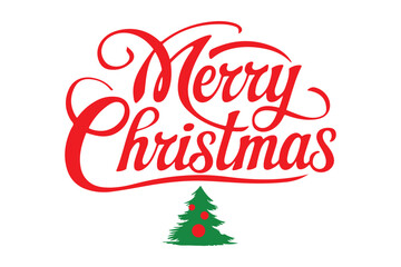 Christmas Holiday typography vector illustration