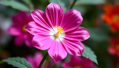 Obraz premium pill flower with a white accent, png