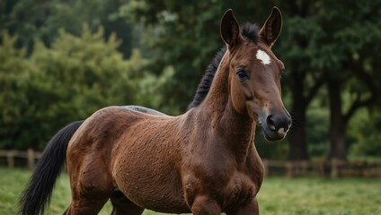 Obraz premium Warmblood foal.