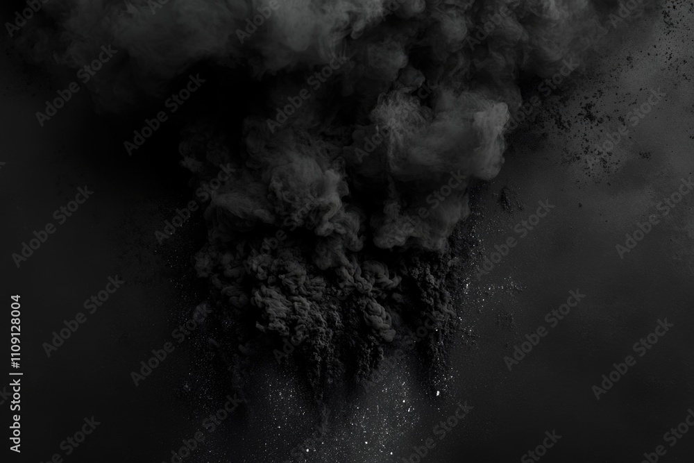 Poster A massive cloud of smoke rises into the air, with no visible source or context