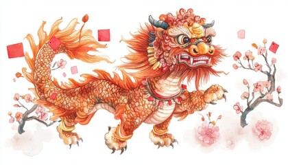 Dancing lion costume