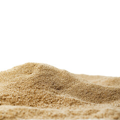 Isolated Transparent PNG of Soft Brown Sand Dune with Smooth Texture for Natural Backgrounds or Beach Themes