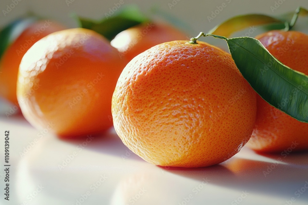 Poster a group of oranges sitting on a table