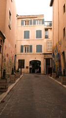 Fototapeta premium vintage street in the town