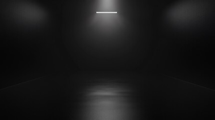 Sleek Empty Studio Room with Dark Abstract Background