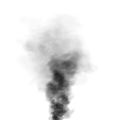 Bright black Smoke Cloud Illustration. Fantastic black smoke. Magic smoke. Smog cloud on podium or stage. Fog vapor over ground or water surface, magic haze. PNG.