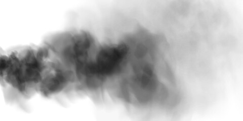Bright black Smoke Cloud Illustration. Fantastic black smoke. Magic smoke. Smog cloud on podium or stage. Fog vapor over ground or water surface, magic haze. PNG.