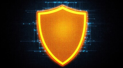 Fototapeta premium Digital Shield Cyber Security Data Protection Network Safety Online Security Firewall Encryption