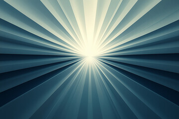 Fototapeta premium A clean, modern starburst pattern radiating from a small central point, set against a solid background
