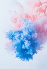Fototapeta premium Colorful powder explosion, colorful dust , holi festival concept