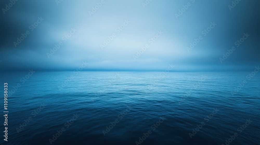 Poster elegant abstract blue background fading into dark edges, offering depth and sophistication for vario
